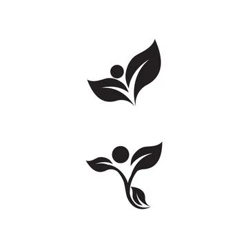 Leaf and Shutter Lens Aperture for Nature Photographer logo design inspiratio Stock Illustration
