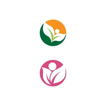 Leaf and Shutter Lens Aperture for Nature Photographer logo design inspiratio Stock Illustration