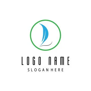 Leaf and Shutter Lens Aperture for Nature Photographer logo design inspiratio Stock Illustration