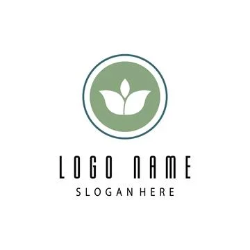Leaf and Shutter Lens Aperture for Nature Photographer logo design inspiratio Stock Illustration