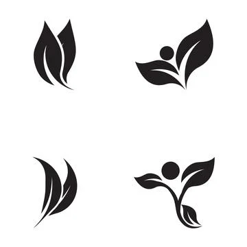 Leaf and Shutter Lens Aperture for Nature Photographer logo design inspiratio Stock Illustration