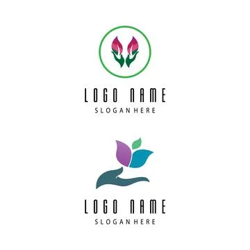 Leaf and Shutter Lens Aperture for Nature Photographer logo design inspiratio Stock Illustration