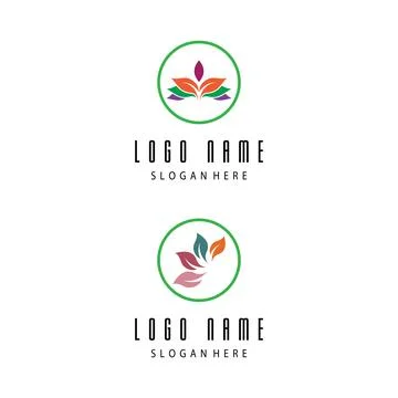 Leaf and Shutter Lens Aperture for Nature Photographer logo design inspiratio Stock Illustration