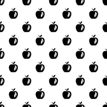 Leaf apple pattern vector seamless Illustrazione stock