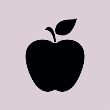 Leaf apple symbol. Illustrazione stock