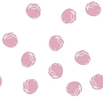 Leaf apricot fruit glyph seamless pattern Stockillustratie