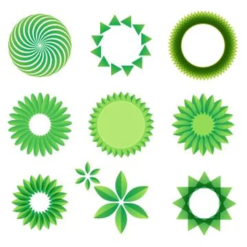 Leaf art green concept Stock Illustration