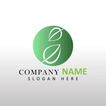 Leaf art logo Stock Illustration