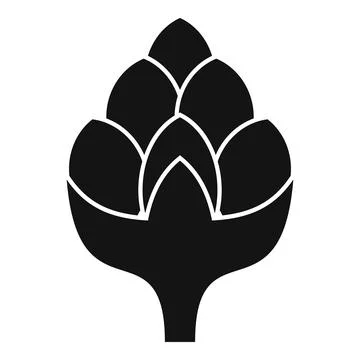 Leaf artichoke icon simple vector. Food plant Illustrazione stock