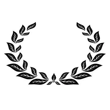 Leaf award wreath frame laurel Stock Illustration