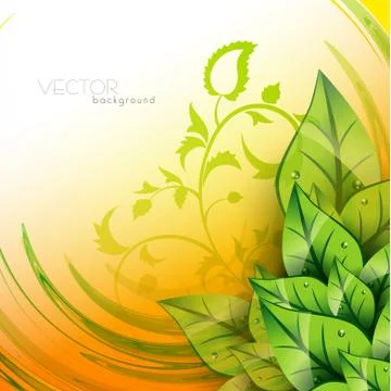 Leaf background Stock Illustration