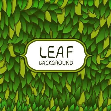 Leaf background Stock Illustration