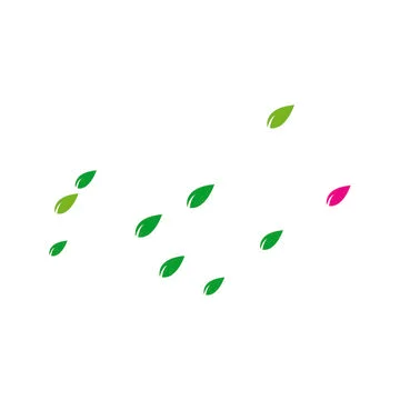 Leaf background logo Stock Illustration