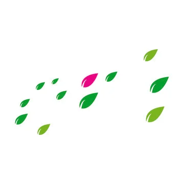 Leaf background logo Stock Illustration