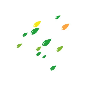 Leaf background logo Stock Illustration