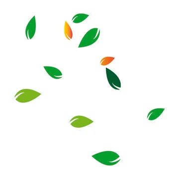 Leaf background logo Stock Illustration