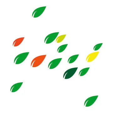 Leaf background logo Stock Illustration