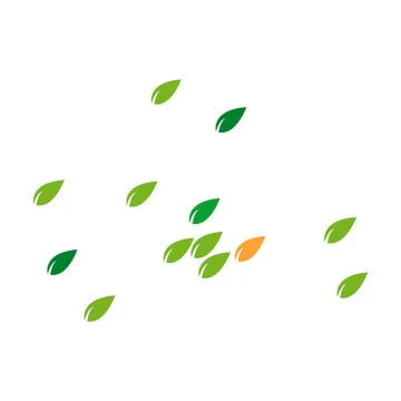 Leaf background logo Stock Illustration