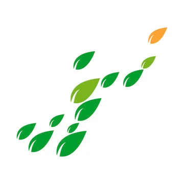 Leaf background logo Stock Illustration