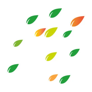 Leaf background logo Stock Illustration