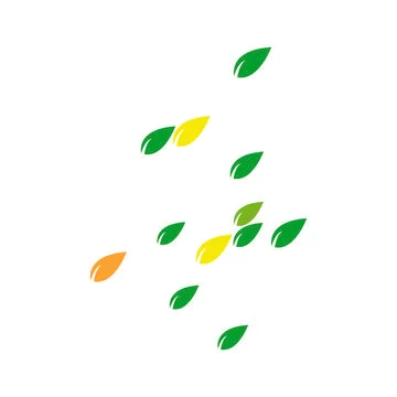 Leaf background logo Stock Illustration