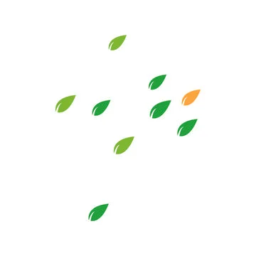 Leaf background logo Stock Illustration