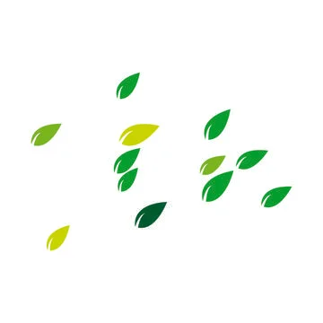 Leaf background logo Stock Illustration