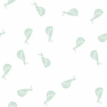 Leaf birch autumn glyph seamless pattern 스톡 일러스트