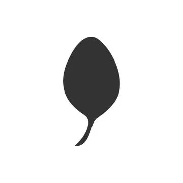 Leaf black icon. Stock Illustration