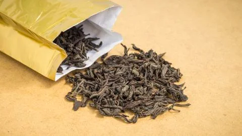 Leaf black tea Stock Photos