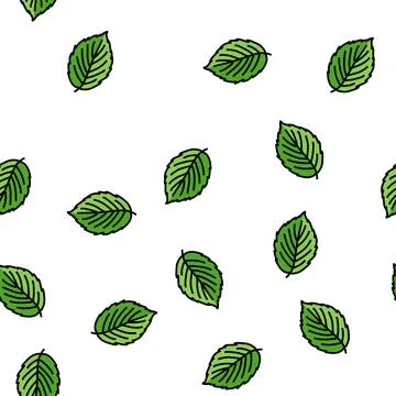 Leaf blackberry plant vector seamless pattern Stockillustratie