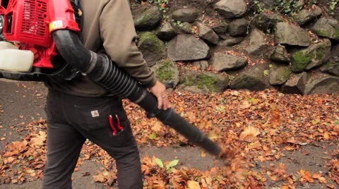 Leaf Blower Stock-Footage 58952896