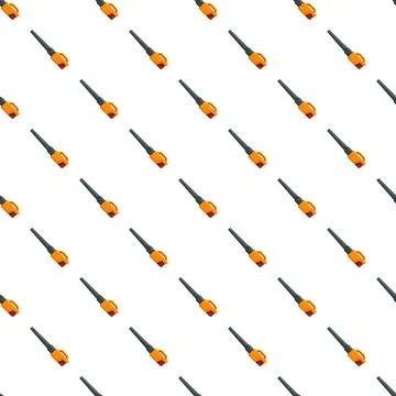 Leaf blower garden equipment flat seamless pattern Stock Illustration