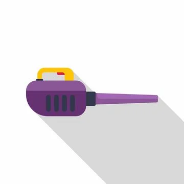 Leaf blower garden tool flat icon design Stock Illustration