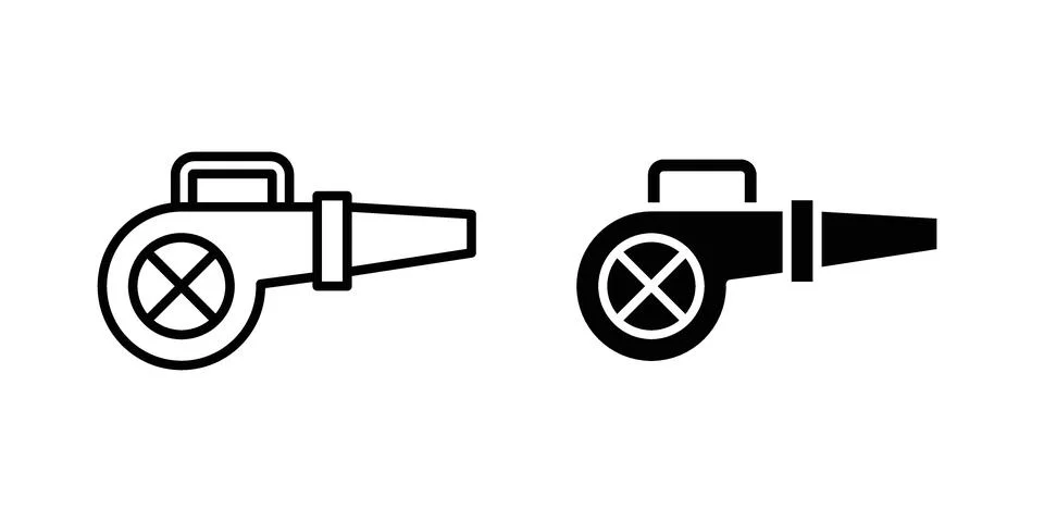 Leaf blower icon set, collection of vector icons Stock Illustration