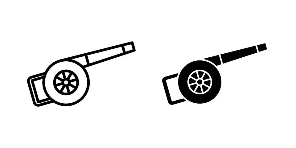 Leaf blower icon set. Vector EPS 10 Stock Illustration