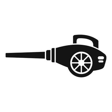 Leaf blower tool cleaning garden yard icon Stock Illustration