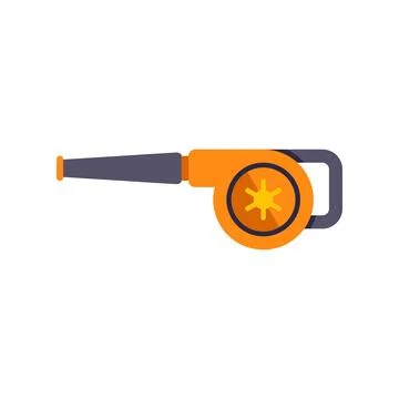 Leaf blower tool cleaning garden debris Stock Illustration