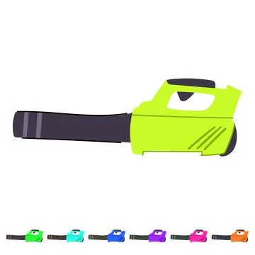 Leaf blower tool for garden maintenance cleaning graphic Ilustração Stock