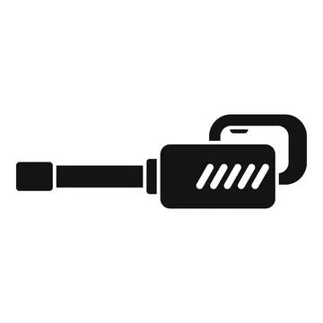 Leaf blower tool silhouette with a nozzle Ilustração Stock
