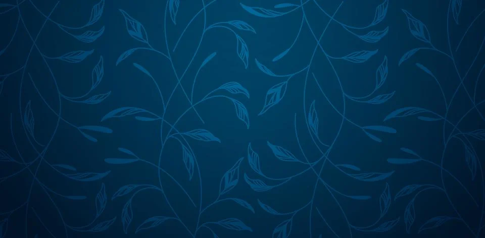 Leaf Blue Pattern Stock Illustration