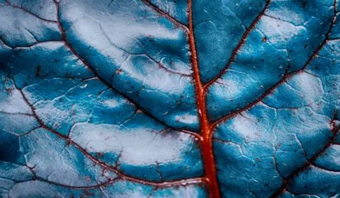 The leaf of a blue plant Stock Photos