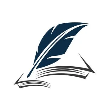 Leaf for book icon logo design pro vector Illustrazione stock