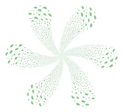 Leaf Branch Cycle Explosion Stock Illustration