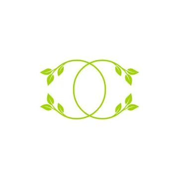 Leaf branch green logo concept. vector illustration. Stock Illustration