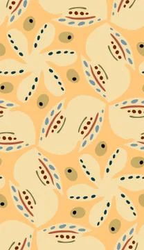 Leaf Cell Seamless Pattern Stock Illustration