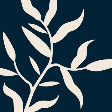 Leaf close-ups on a light background tropical Stock Illustration