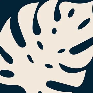 Leaf close-ups on a light background tropical Stock Illustration