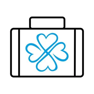 Leaf clover icon vector design template simple  logo design Stock Illustration