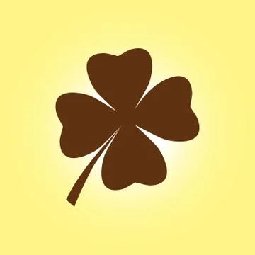 Leaf clover sign Stock Illustration